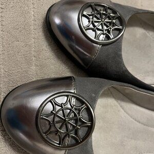 Silver and Grey Shoes